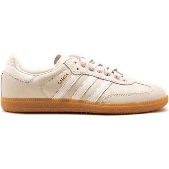 adidas-Samba OG Shoes-Women-Aluminium / Chalk White / Wonder Beige-11