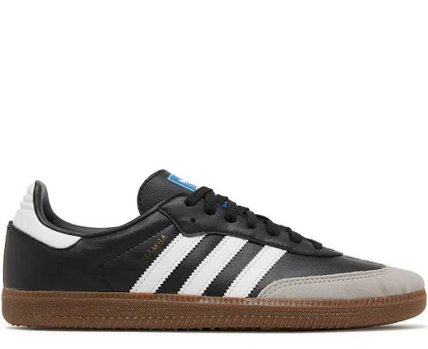 Adidas Samba Vegan Shoes - Unisex - Black / White / Gum - 4