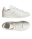 adidas-Stan Smith Shoes-Women-Core White / Bliss Orange / Silver Metallic-7