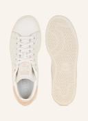 adidas-Stan Smith Shoes-Women-Core White / Bliss Orange / Silver Metallic-7