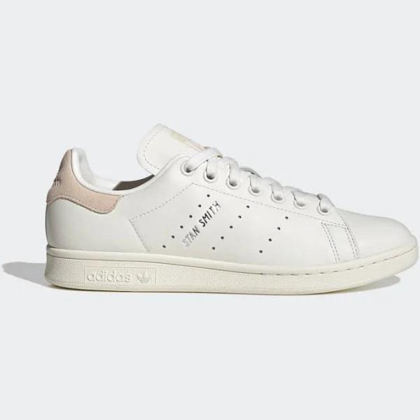 adidas-Stan Smith Shoes-Women-Core White / Bliss Orange / Silver Metallic-7