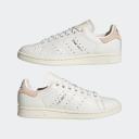 adidas-Stan Smith Shoes-Women-Core White / Bliss Orange / Silver Metallic-8