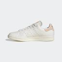 adidas-Stan Smith Shoes-Women-Core White / Bliss Orange / Silver Metallic-8