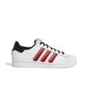 Adidas Superstar Cloud White Outlined Red Stripes
