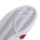 Adidas Superstar Cloud White Outlined Red Stripes
