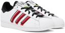 Adidas Superstar Cloud White Outlined Red Stripes