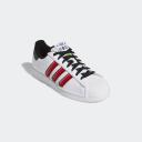 Adidas Superstar Cloud White Outlined Red Stripes