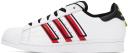 Adidas Superstar Cloud White Outlined Red Stripes