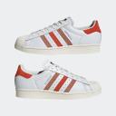 adidas-Superstar Shoes-Men-Crystal White / Preloved Red / Clay Strata-M 6 / W 7