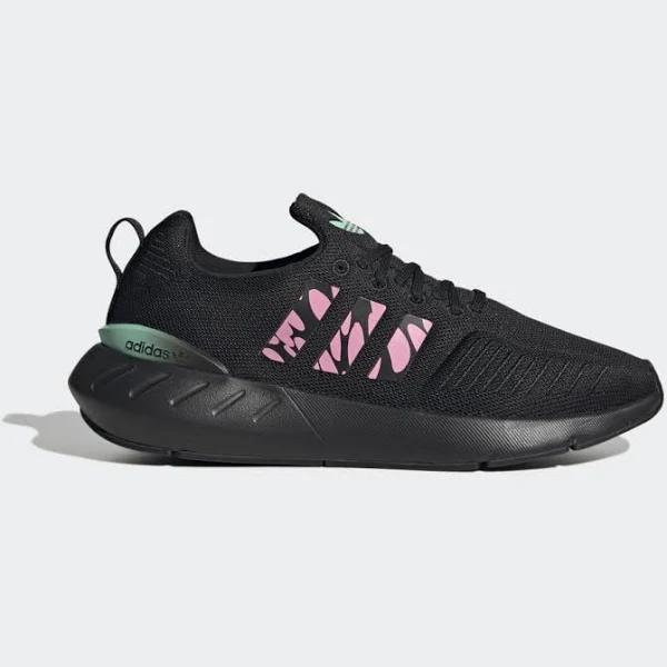 Adidas Swift Run 22 Womens Running Shoes Black/Pink US 10