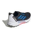 Adidas Terrex Agravic Flow 2 Trail Running Shoes - Core Black/Blue Rush/Turbo