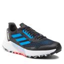 Adidas Terrex Agravic Flow 2 Trail Running Shoes - Core Black/Blue Rush/Turbo