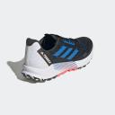 Adidas Terrex Agravic Flow 2 Trail Running Shoes - Core Black/Blue Rush/Turbo