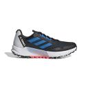 Adidas Terrex Agravic Flow 2 Trail Running Shoes - Core Black/Blue Rush/Turbo