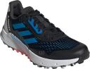 Adidas Terrex Agravic Flow 2 Trail Running Shoes - Core Black/Blue Rush/Turbo