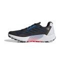 Adidas Terrex Agravic Flow 2 Trail Running Shoes - Core Black/Blue Rush/Turbo