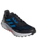 Adidas Terrex Agravic Flow 2 Trail Running Shoes - Core Black/Blue Rush/Turbo