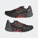Adidas Terrex Agravic Flow GORE-TEX 2 Shoes Black Grey Red - 48