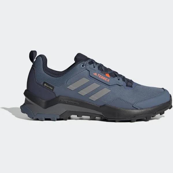 adidas-Terrex AX4 GORE-TEX Hiking Shoes-Men-Wonder Steel / Grey Three / Impact Orange-7