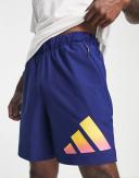 adidas-Train Icons 3-Stripes Training Shorts-Men-Dark Blue-L 7"