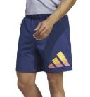 adidas-Train Icons 3-Stripes Training Shorts-Men-Dark Blue-L 7"