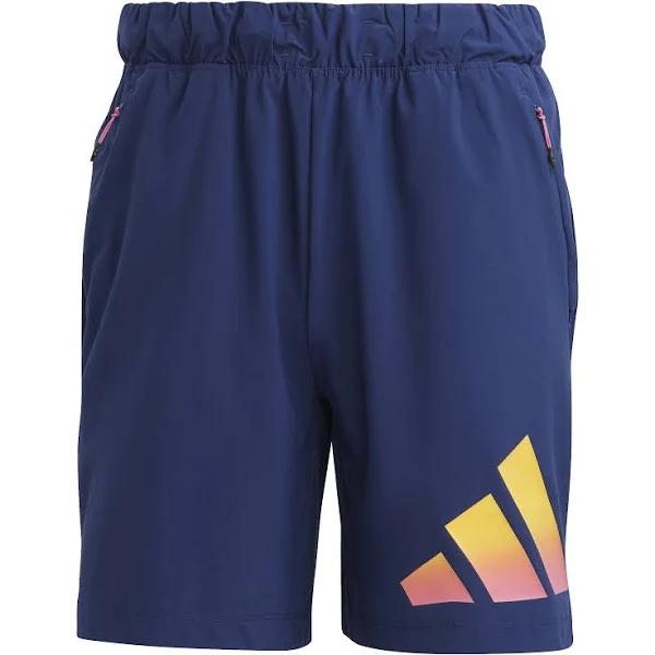 adidas-Train Icons 3-Stripes Training Shorts-Men-Dark Blue-S 7"
