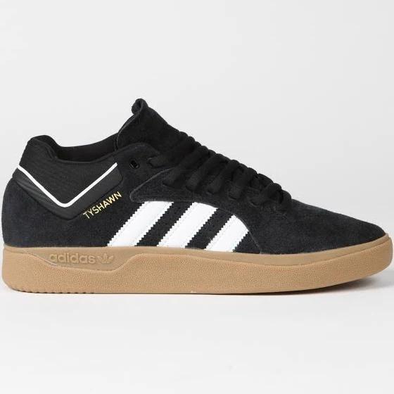 Adidas Tyshawn Shoes Black / White / Gold Metallic 11 - Men Skateboarding Trainers