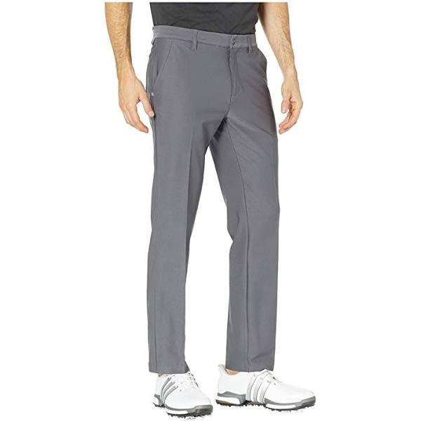 Adidas Ultimate365 3 Stripes Flat Front Golf Pants - Grey Five - Size: 34W x 30L
