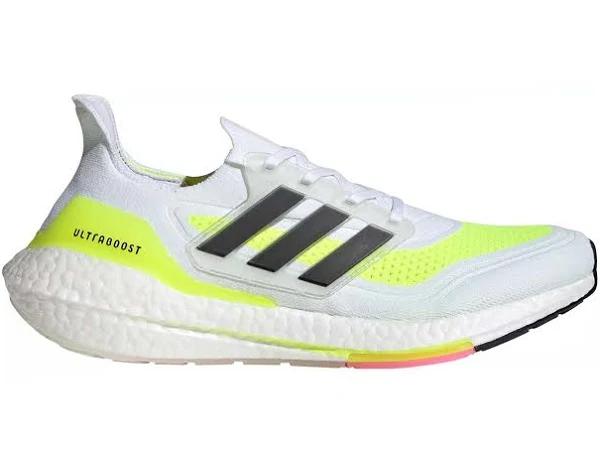 Adidas Ultra Boost 21 White Solar Green (Women's)