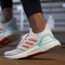 Adidas Ultraboost 20 Shoes - Size 9 - Blue spirit/true orange/sharp