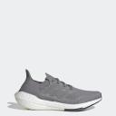 Adidas Ultraboost 21 Grey Men's Running Shoes, Size: 12.5