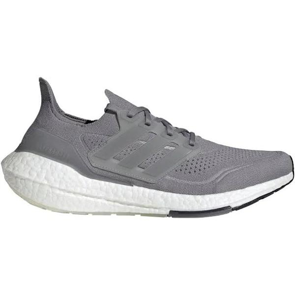 Adidas Ultraboost 21 Grey Men's Running Shoes, Size: 12.5