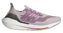 Adidas Ultraboost 21 Womens Running Shoes Purple/White US 6
