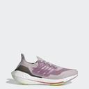 Adidas Ultraboost 21 Womens Running Shoes Purple/White US 6