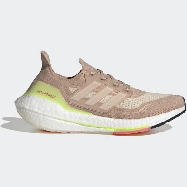 Adidas Ultraboost 21 Womens Shoes - Size 10 - Ash pearl/white/halo Ivory