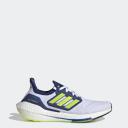 Adidas Ultraboost 22 Shoes - Size 7.5 - Cloud White/Solar yellow/victory Blue