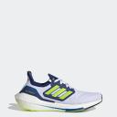 Adidas Ultraboost 22 Shoes - Size 8.5 - Cloud White/Solar yellow/victory Blue