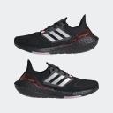 adidas-Ultraboost 22 Shoes-Women-Core Black / Matte Silver / Beam Pink-8