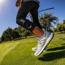 adidas-Ultraboost Golf Shoes-Unisex-Grey Two / Grey Two / Court Green-6.5