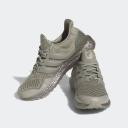 adidas-Ultraboost Golf Shoes-Unisex-Silver Pebble / Silver Pebble / Olive Strata-7.5