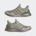 adidas-Ultraboost Golf Shoes-Unisex-Silver Pebble / Silver Pebble / Olive Strata-7.5