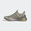 adidas-Ultraboost Golf Shoes-Unisex-Silver Pebble / Silver Pebble / Olive Strata-7.5