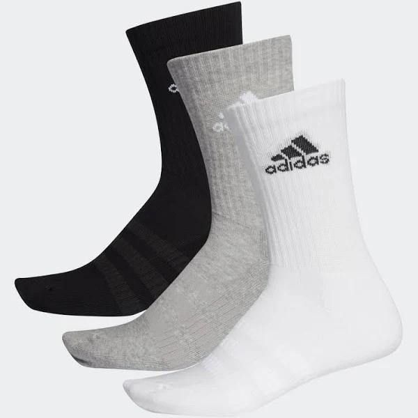 Adidas | Unisex Light Crew Socks 3 Pack (Black)