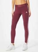 Adidas Women's 3 Stripe Leggings - Victory Crimson/White
