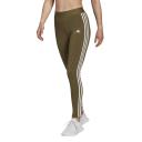 Adidas - Women's 3 Stripes Leggings - Focus Olive/White - M