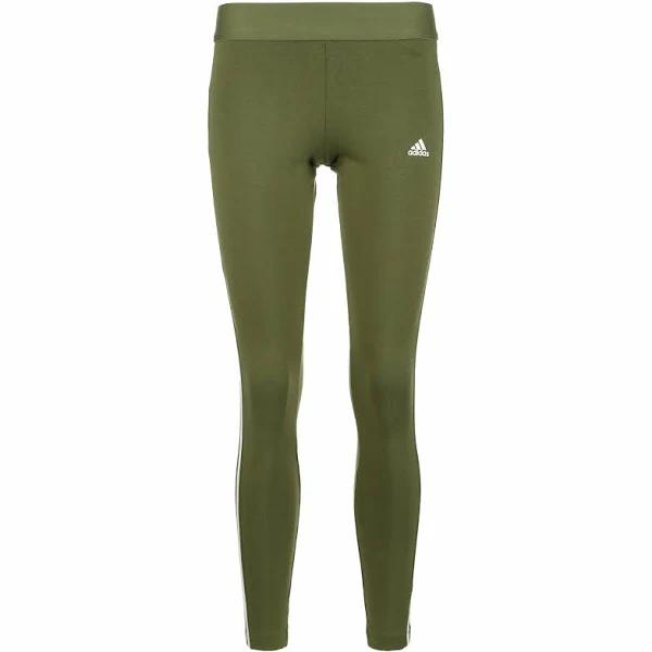Adidas - Women's 3 Stripes Leggings - Focus Olive/White - M