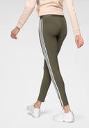 Adidas Women's 3 Stripes Leggings - Focus Olive/White