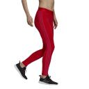 Adidas - Women's 3 Stripes Leggings - Vivid Red/Team Real Magenta - L