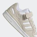 Adidas Women's Forum Low Sneakers in White/Brown/Black, Size UK 3 | END. Clothing