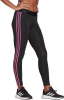 Adidas Women's Plus Legging Black & Semi Pulse Lilac Side-Stripe Leggings 1x